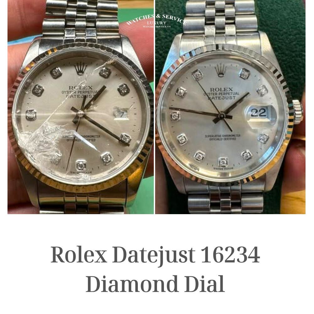 Sửa chữa đồng hồ Rolex vỡ kính – quá trình thay kính chính hãng chuẩn Thụy Sĩ