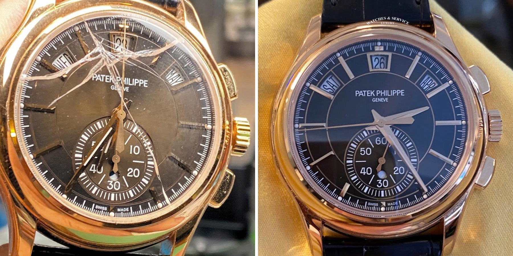 Quy chuẩn thay kính cho đồng hồ cao cấp tại Watches & Service Luxury